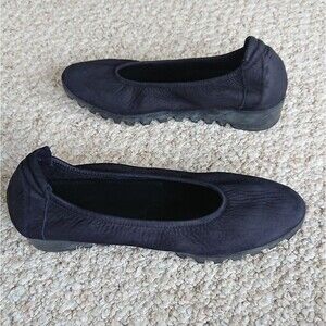 Arche Lomiss Black Nubuck leather Slip-On Shoes size 38.5